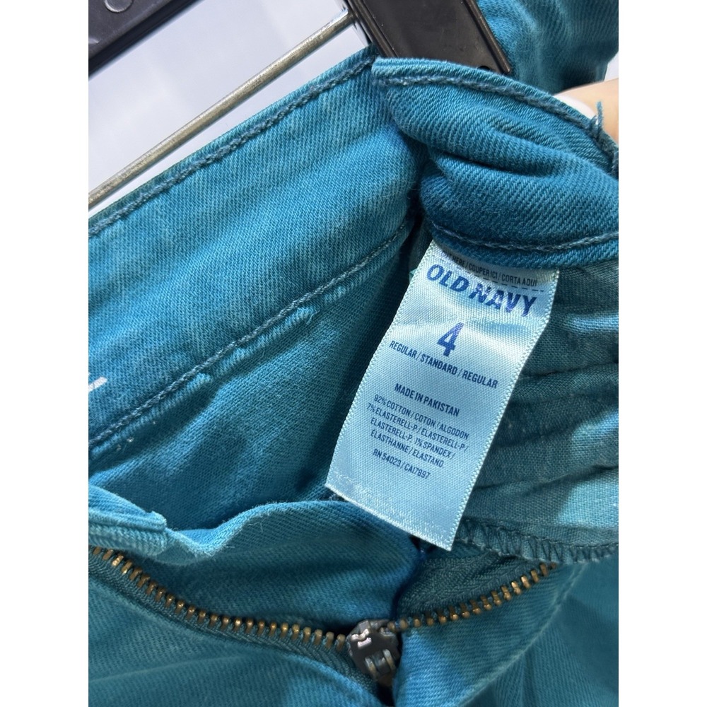Old Navy Jeans Womens Size 4 Teal Blue Rockstar Super Skinny Mid-Rise Y2K Bright - Picture 6 of 7